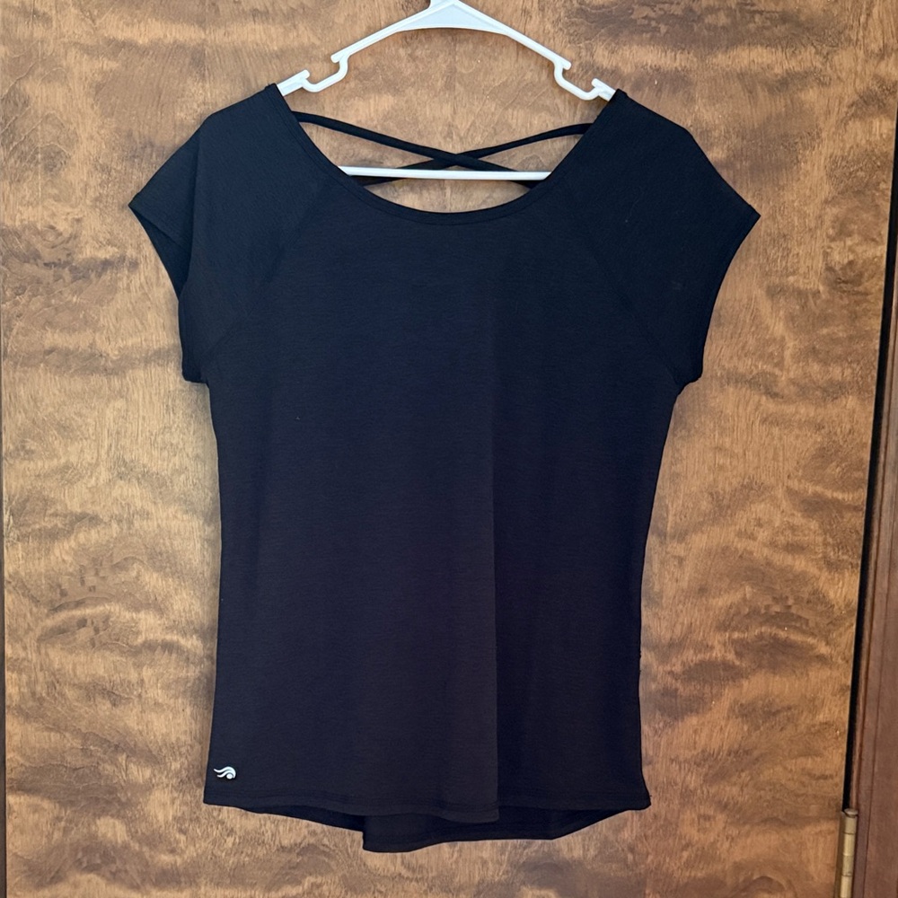 NWOT Ideology Women's Top with Cross Back Detail - Medium